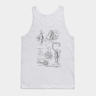 Urinary Drainage System Vintage Patent Hand Drawing Tank Top